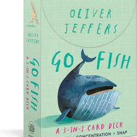 Oliver Jeffers Go Fish: A 3-in-1 Card Deck - Go Fish, Concentration, Snap - Parkette.