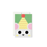 Mouse Mini Greeting Card - Parkette.
