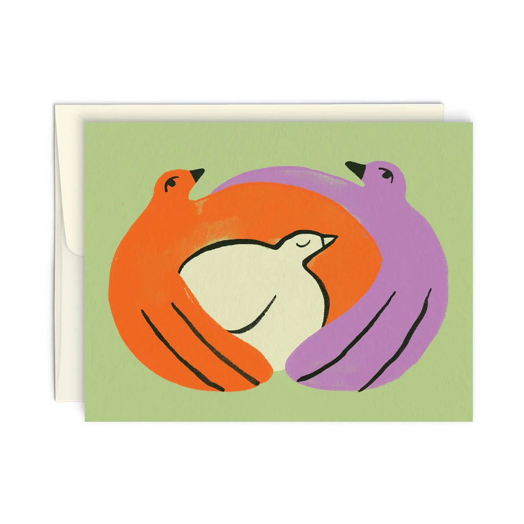 Bird Family Greeting Card - Parkette.