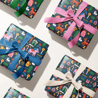 Folk Gift Wrap - Set of 3 Sheets - Parkette.