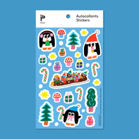 Holiday Penguins Sticker Sheet - Parkette.