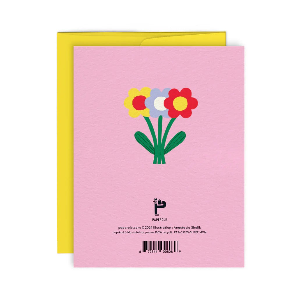 Super Mom Greeting Card - Parkette.