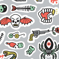 Ink and Bones Sticker Sheet - Parkette.