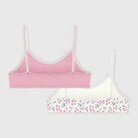 2-Pack Floral Bralettes - Parkette.