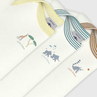 3-Pack Safari Short Sleeved Bodysuits - Parkette.