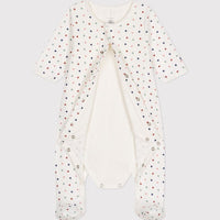 BABIES' BODYJAMA IN MINI-HEART PRINT TUBE KNIT - Parkette.