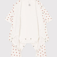 Babies' Footless Cotton Bodyjama - Foxes - Parkette.