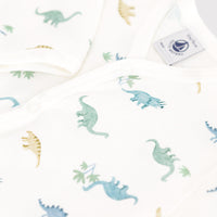 Babies' Footless Cotton Dinosaur Pajamas - Parkette.