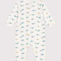 Babies' Footless Cotton Dinosaur Pajamas - Parkette.