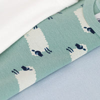 Set of 3 Long-sleeved Bodysuits - Sheep Print - Parkette.