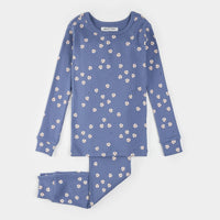 Baseball Print on Royal Blue PJ Set - Parkette.