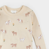 Piglets on Antique White PJ Set - Parkette.