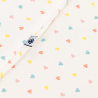 Babies' 1 TOG Printed Cotton Sleeping Bag - Hearts - Parkette.