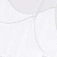 Girls' White Bralettes - 2-Pack - Parkette.