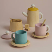 Mustard & Pink Tea Set