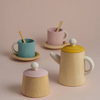 Mustard & Pink Tea Set