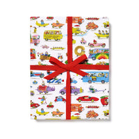 Richard Scarry Busytown Cars Wrapping Paper - Parkette.