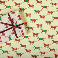 Horse Racing Wrapping Paper - 3 Sheets - Parkette.