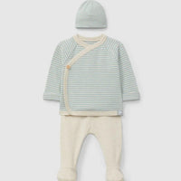 Cotton Three Piece Striped Set - Parkette.