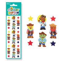 Glossy Cowboy Animals Sticker Sheet