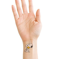 Snoopy Hugs Woodstock Tattoo Pair - Parkette.