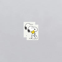 Snoopy Hugs Woodstock Tattoo Pair - Parkette.
