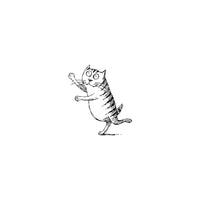 Foss the Cat Edward Gorey Tattoo Pair - Parkette.