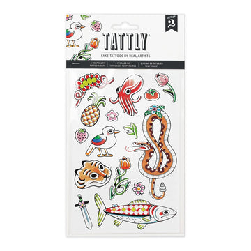 Menagerie Temporary Tattoo Sheets - Parkette.