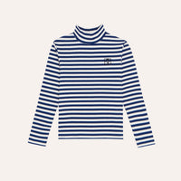 Blue Stripes Turtle Neck T-shirt
