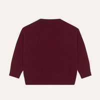 Flowers Burgundy Jumper