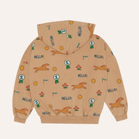 Horses Allover Zipped Sweatshirt