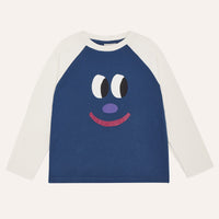 Smiling Face Color Block T-shirt