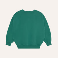 Smiling Face Green Sweatshirt