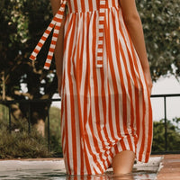 Striped Bows Dress - Parkette.