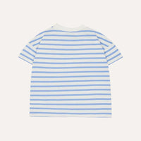 Blue Striped Kids T Shirt - Parkette.