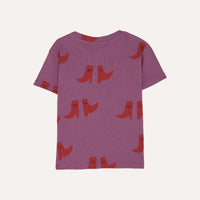 Boots Allover Kids Rib T Shirt - Parkette.