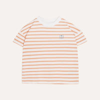Orange Striped Kids T Shirt - Parkette.