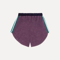 Purple Color Block Kids Shorts - Parkette.