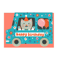 Birthday Van Die Cut Card - Parkette.