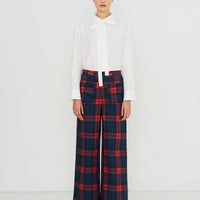 Bow Neck Shirt - Off-White