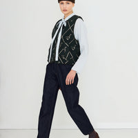 Bow Neck Shirt - Pretty Blue