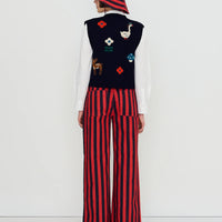 100% Merino Wool Intarsia Vest
