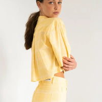 Check Berta Long Denim - Parkette.