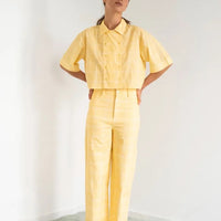 Check Berta Long Denim - Parkette.