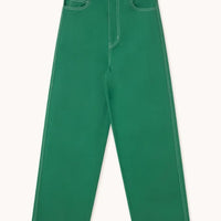 Emerald Green Berta Long Denim - Parkette.