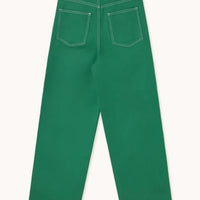 Emerald Green Berta Long Denim - Parkette.