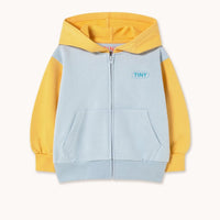 Color Block Hoodie - Washed Blue - Parkette.