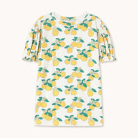 Oranges Puff Sleeve Dress