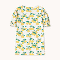 Oranges Puff Sleeve Dress