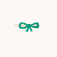 Bow Big Clip - Emerald - Parkette.